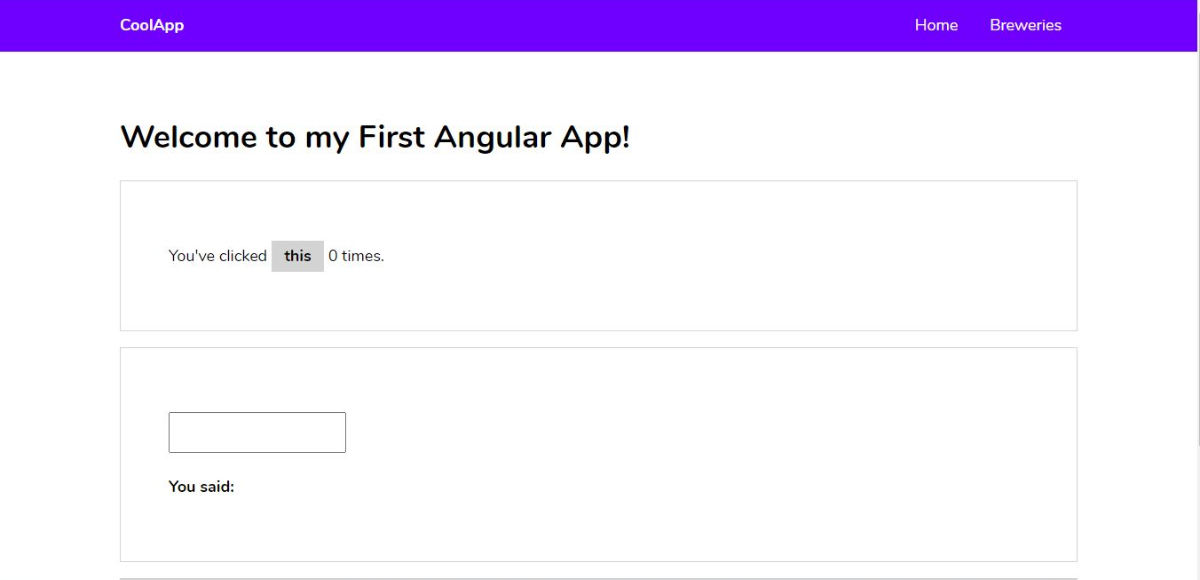 Angular-8 Binding API